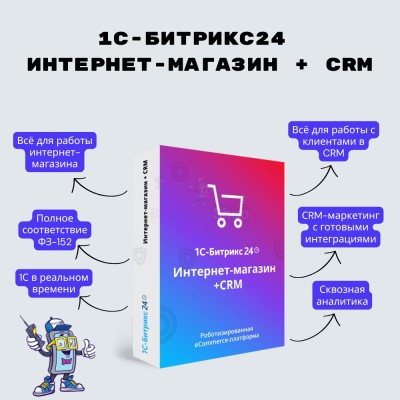Программа для ЭВМ "1С-Битрикс24". Лицензия Интернет-магазин + CRM (12 мес.) - купить в Мулдакаево